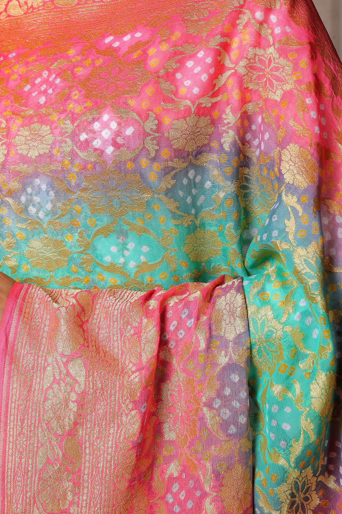 Gulbahar – Ombre Rai Bandhani Dupatta