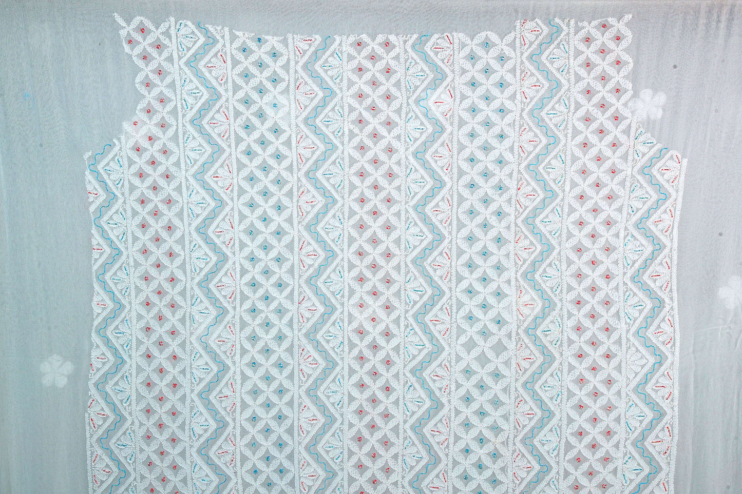 2 Piece Dress Material (Shirt+Bottom), Georgette, Color-Acru
