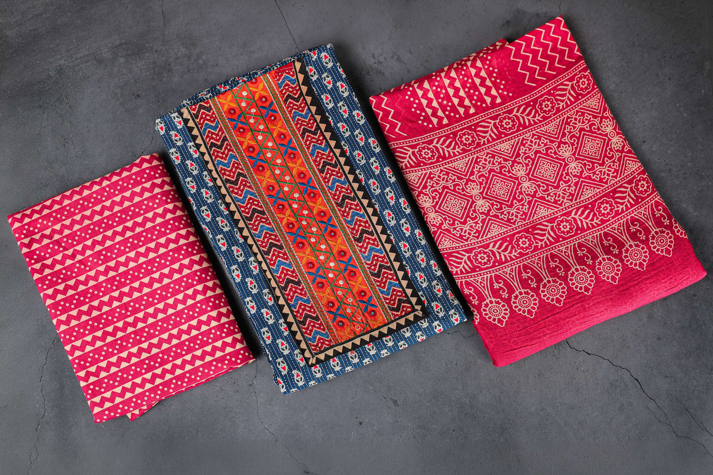 Ajrakh Dress Material