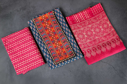 Ajrakh Dress Material