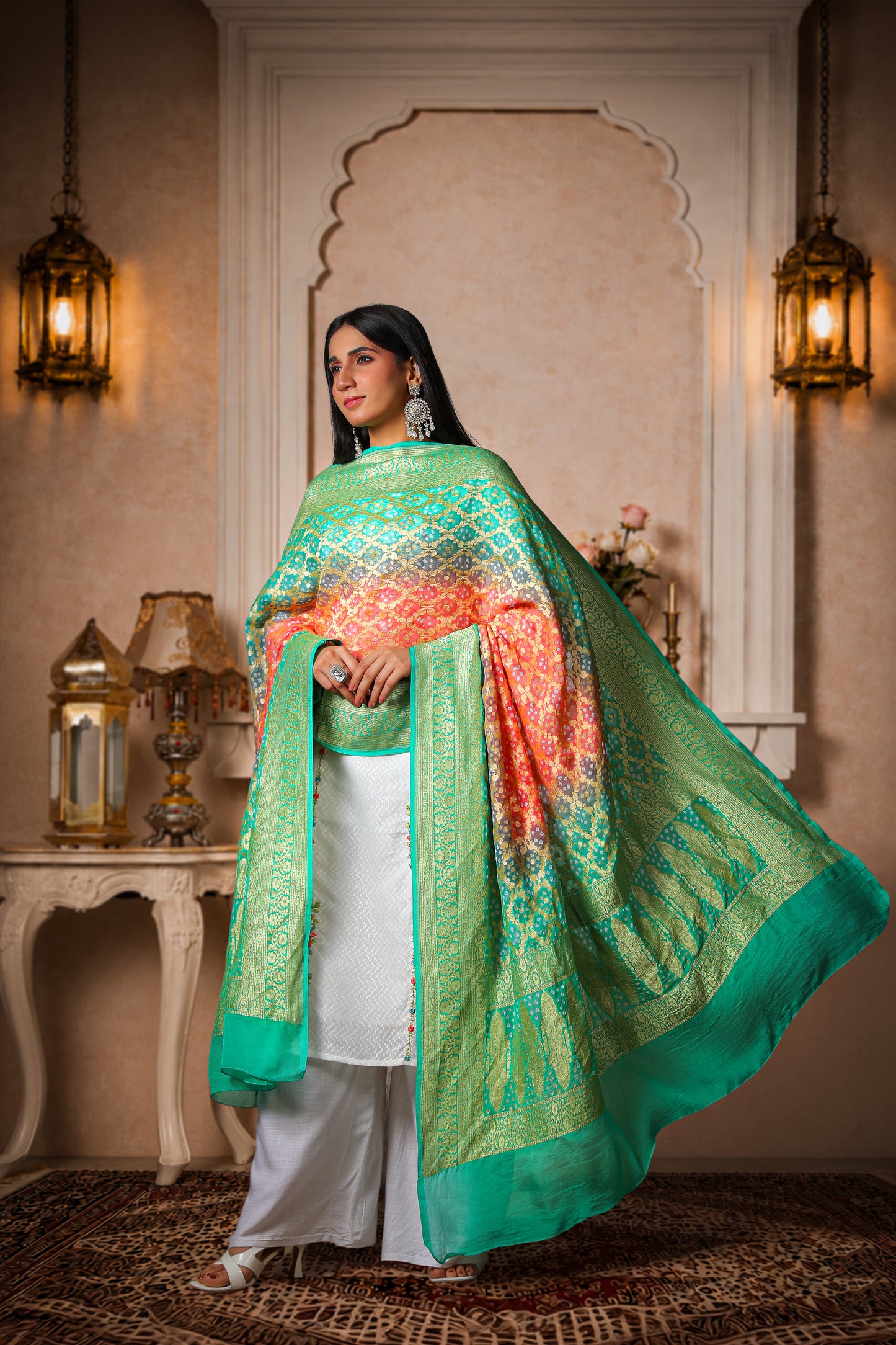 Madhumalti – Ombre Rai Bandhani Dupatta
