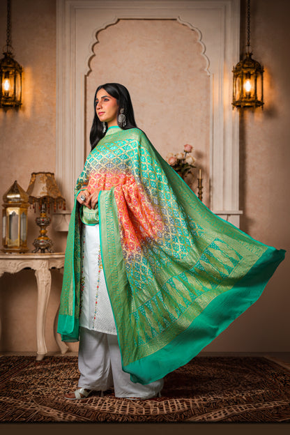 Madhumalti – Ombre Rai Bandhani Dupatta