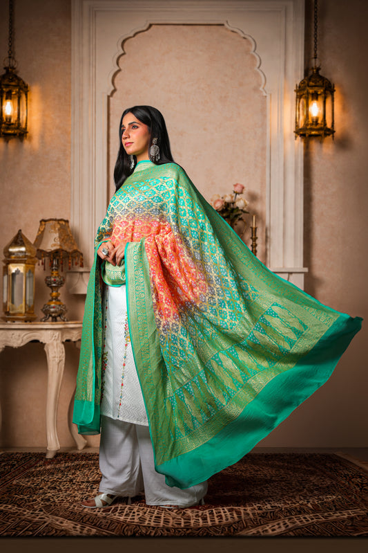 Madhumalti – Ombre Rai Bandhani Dupatta
