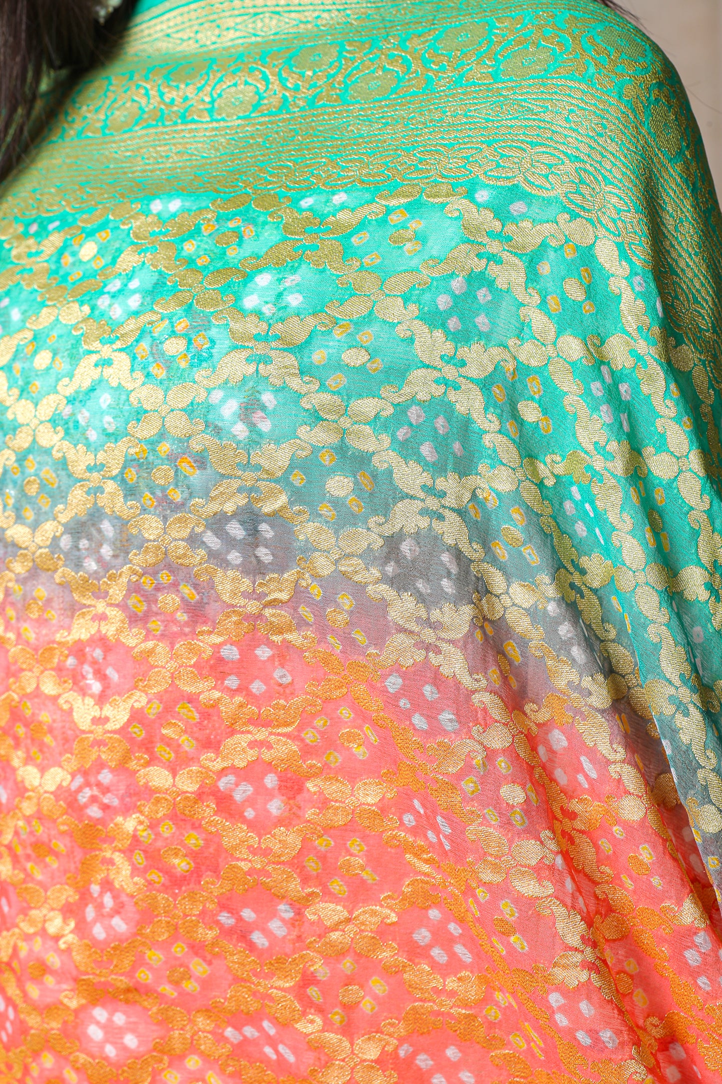 Madhumalti – Ombre Rai Bandhani Dupatta