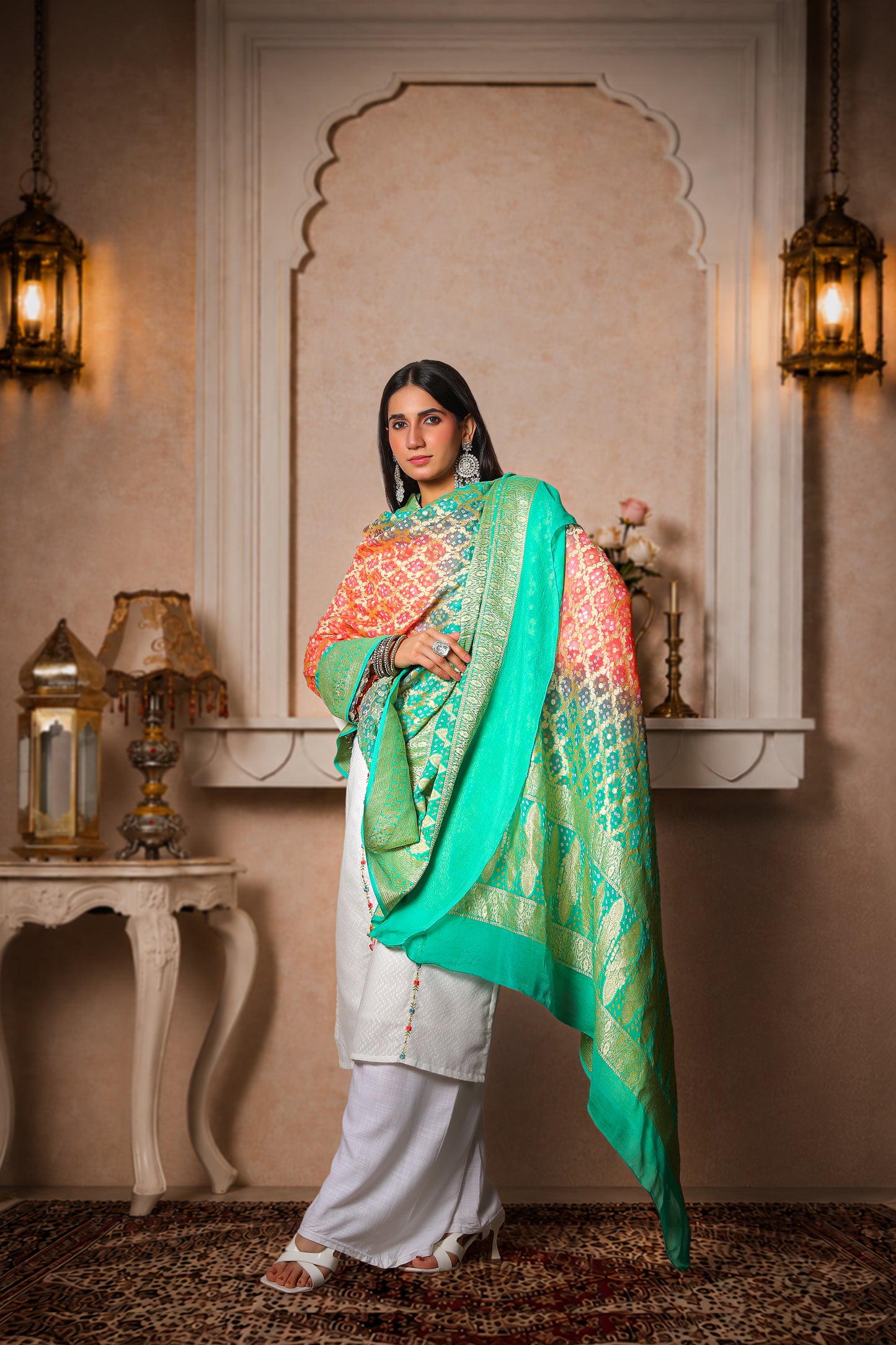 Madhumalti – Ombre Rai Bandhani Dupatta