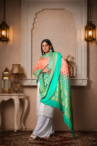 Madhumalti – Ombre Rai Bandhani Dupatta